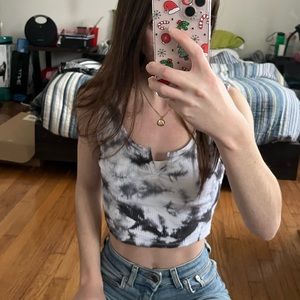 Tie-dye tank top from Garage